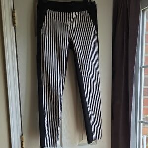 Express Women's Black and White Striped Pants